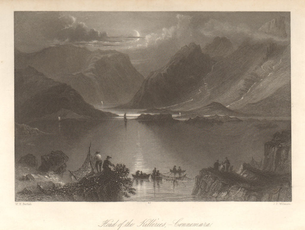 Head of the Killeries - Connemara. Killary, Counties Galway & Mayo. Ireland 1843